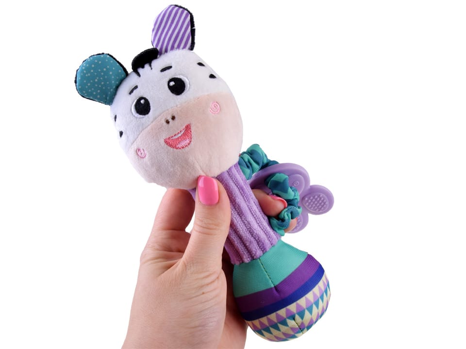 Urocza Grzechotka Gryzak maskotka Zwierzątko dla dziecka ZA5771