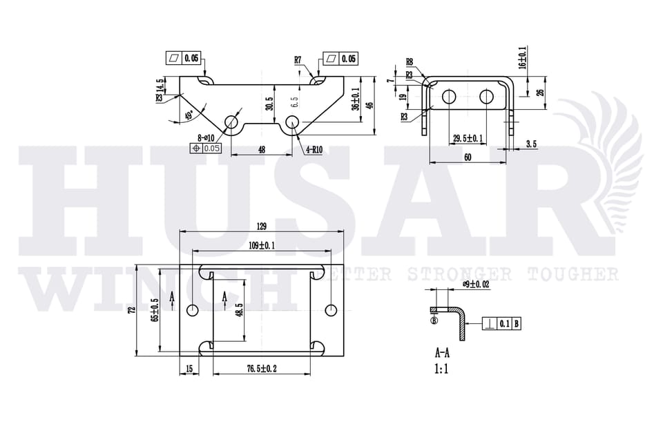 Prowadnica rolkowa BST 2000 - 2500 Lbs