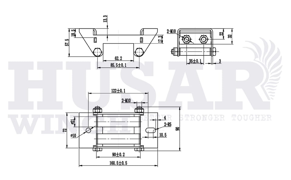 Prowadnica rolkowa BST S 3000 - S 4500Lbs