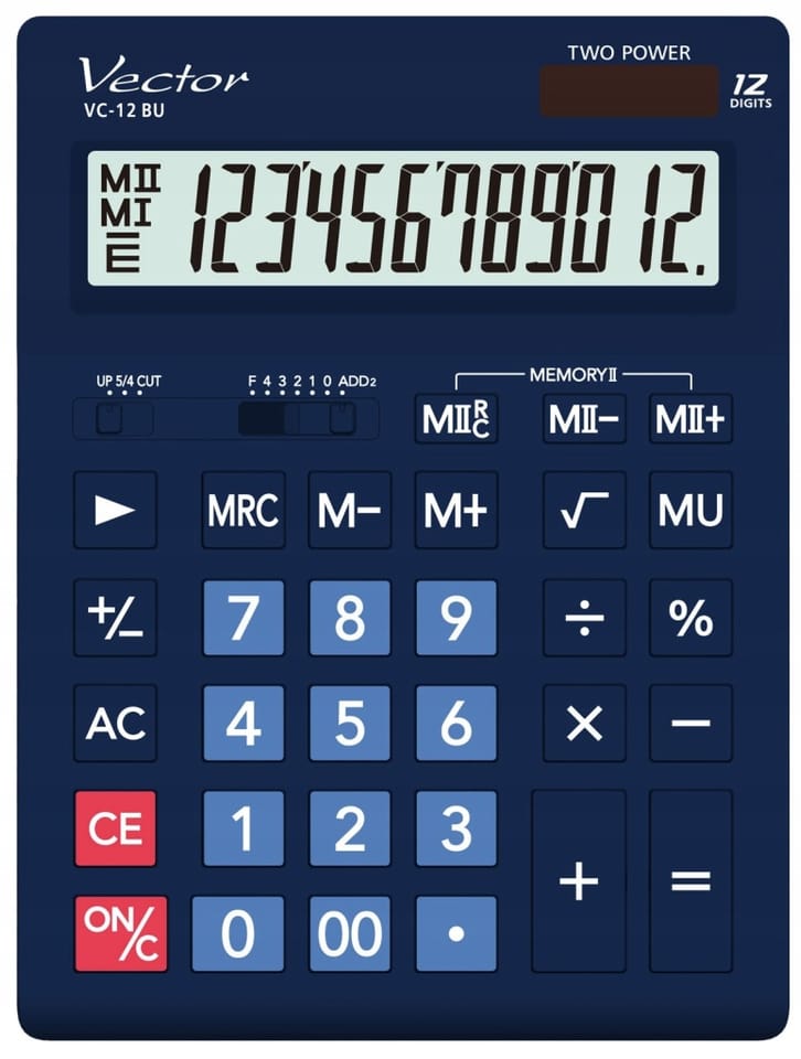 Kalkulator biurowy VECTOR VC-12BU