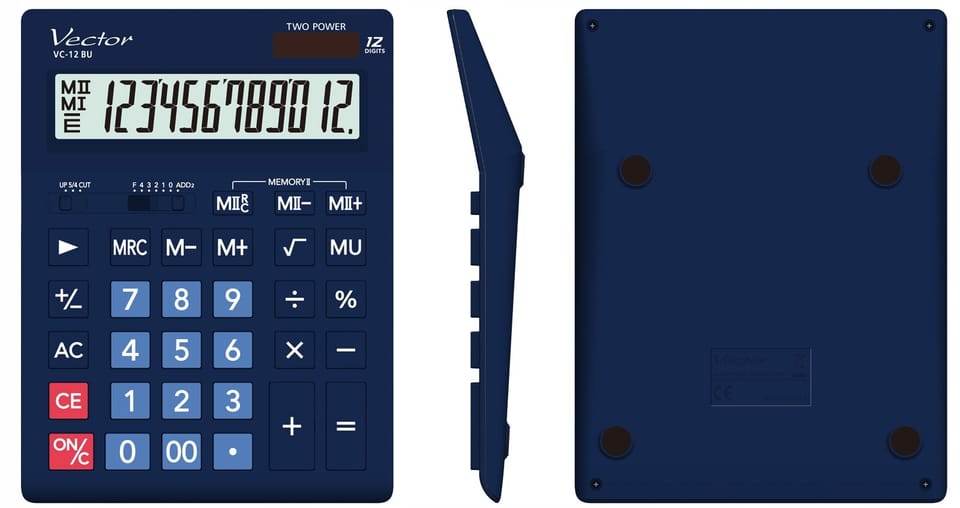 Kalkulator biurowy VECTOR VC-12BU