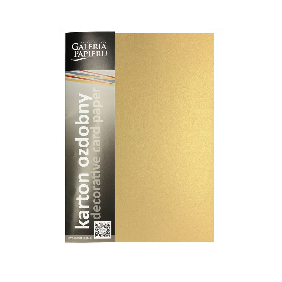 Karton ozdobny A4 MILLENIUM złoty 250g. (20ark.) 200776 Galeria Papieru