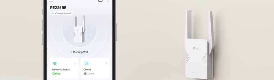 Wzmacniacz sygnału bezprzewodowego TP-Link RE225BE