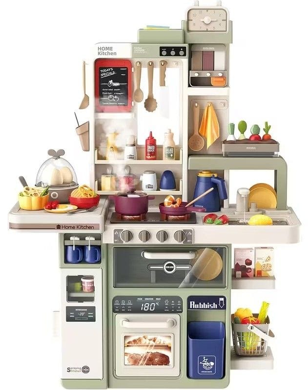 Multifunkcyjna Kuchnia Para I Dźwięk Jajowar Płyta Gazowa Piekarnik Zlewozmywak Akcesoria 104 el.