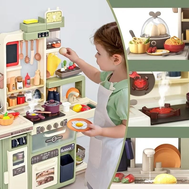 Multifunkcyjna Kuchnia Para I Dźwięk Jajowar Płyta Gazowa Piekarnik Zlewozmywak Akcesoria 104 el.