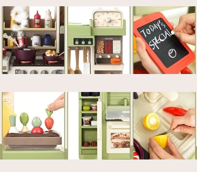 Multifunkcyjna Kuchnia Para I Dźwięk Jajowar Płyta Gazowa Piekarnik Zlewozmywak Akcesoria 104 el.