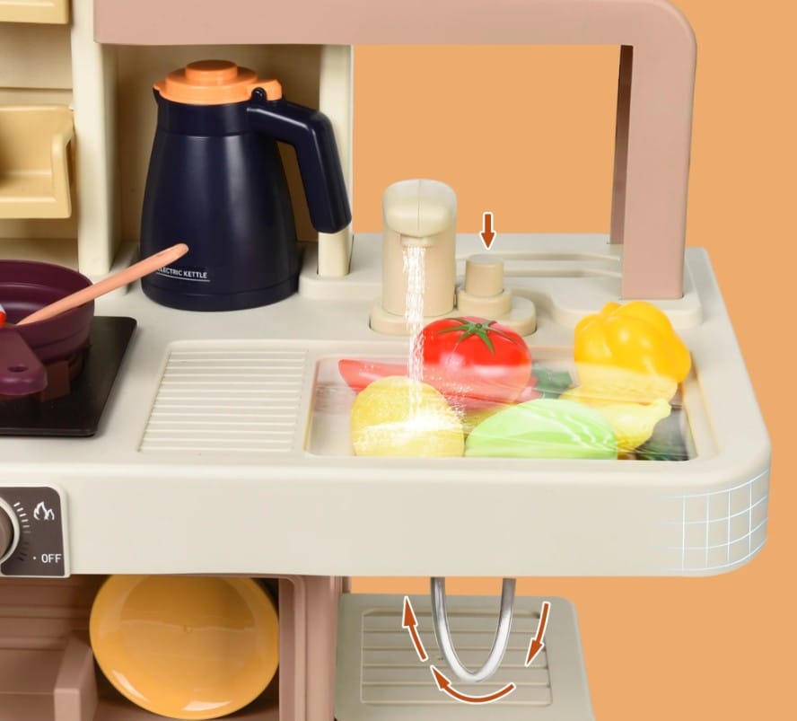 Multifunkcyjna Kuchnia Para I Dźwięk Jajowar Płyta Gazowa Piekarnik Zlewozmywak Akcesoria 104 el.