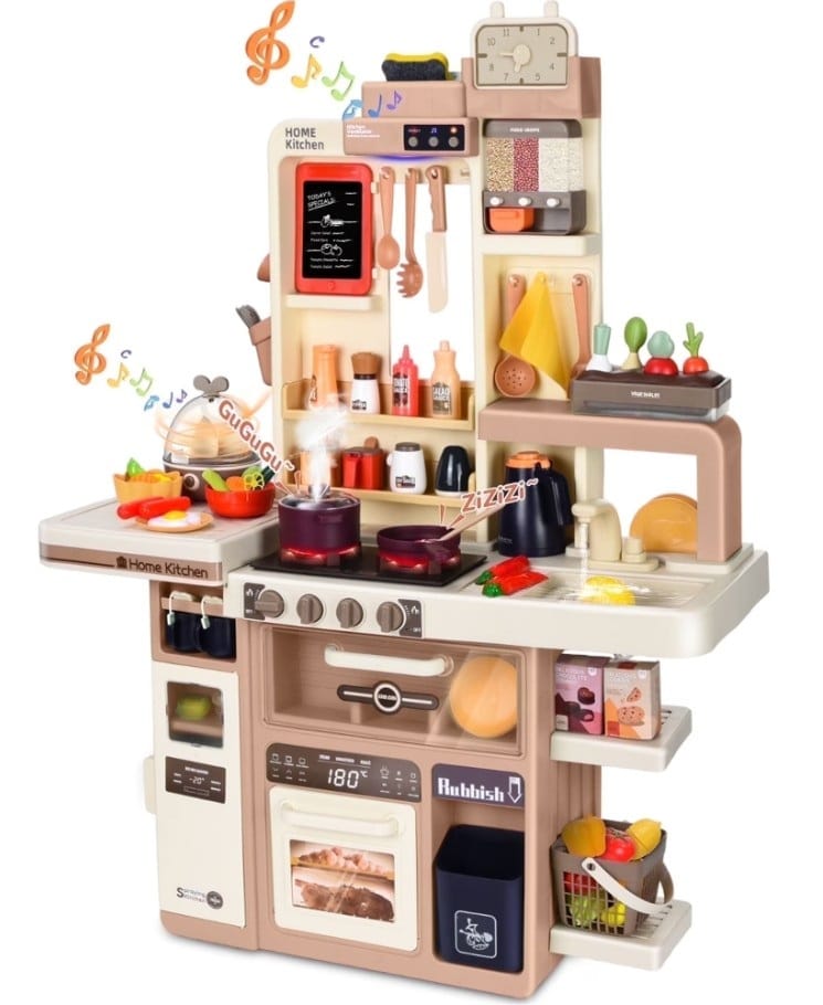 Multifunkcyjna Kuchnia Para I Dźwięk Jajowar Płyta Gazowa Piekarnik Zlewozmywak Akcesoria 104 el.