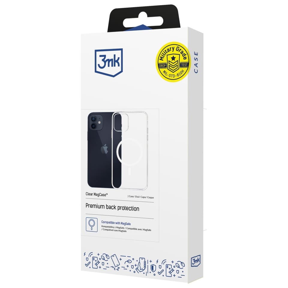 Etui 3MK Clear MagCase do Apple iPhone   12/12 Pro