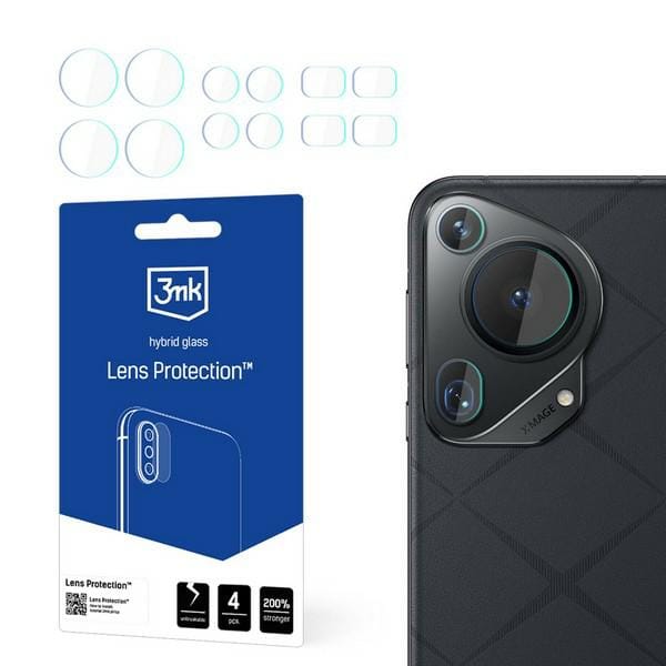 Ochrona na obiektyw aparatu 3MK Lens     Protection do Huawei Pura 70 Ultra 4szt