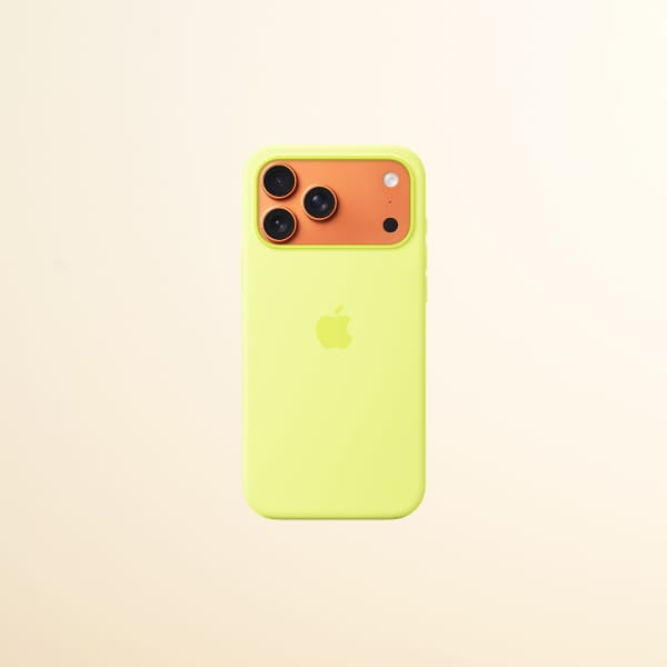 Etui Apple Silicone Case MagSafe do      iPhone 17 Pro Max neonowy żółty