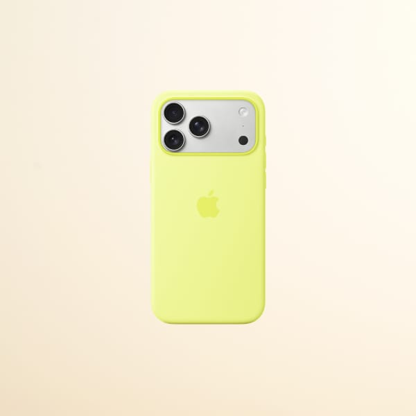 Etui Apple Silicone Case MagSafe do      iPhone 17 Pro Max neonowy żółty