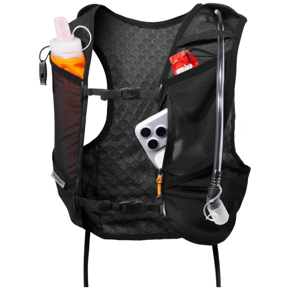 Kamizelka biegowa Spigen A721 Dynamic    Shield (M-L) z soft flaskiem czarny