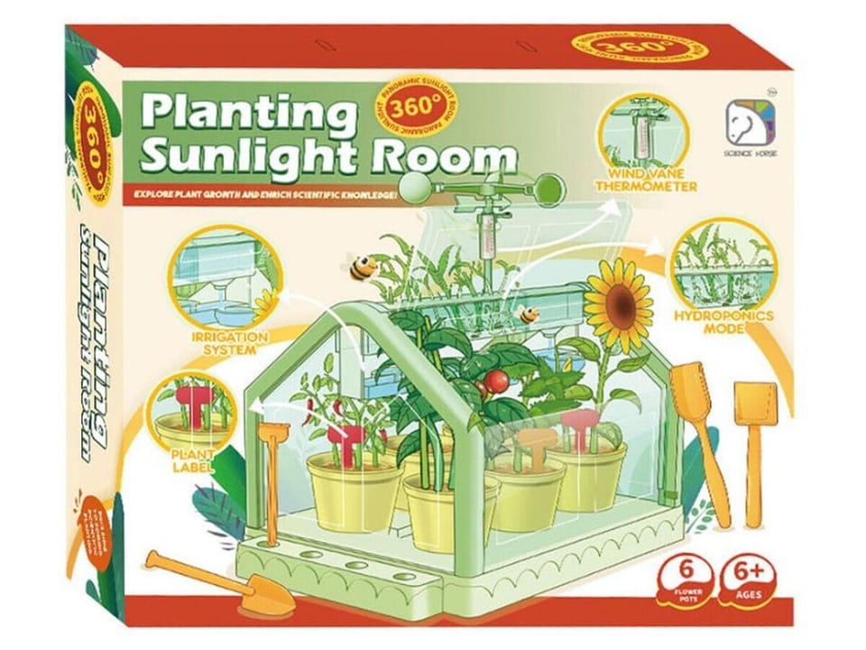 Szklarnia Dla Dzieci Mini Ogród Ogródek Plantacja + Akcesoria