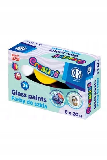 Farby do szkła 6kol. x 20ml 301124006 ASTRA