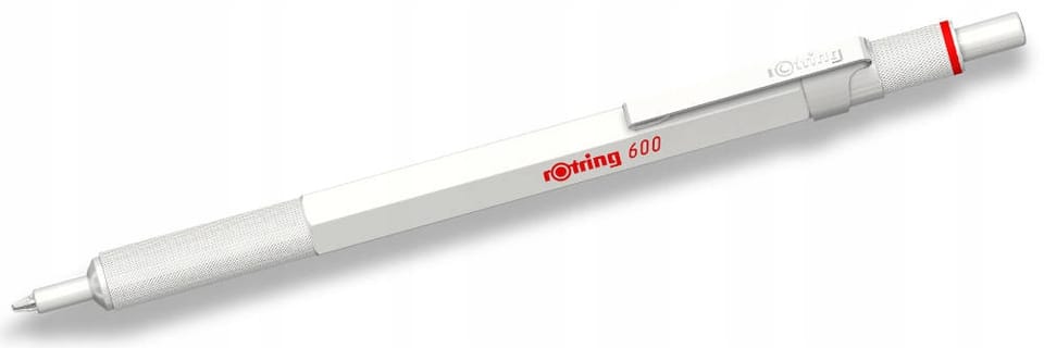 Długopis ROTRING RO 600 (M) white pearl met. obudowa 2183890