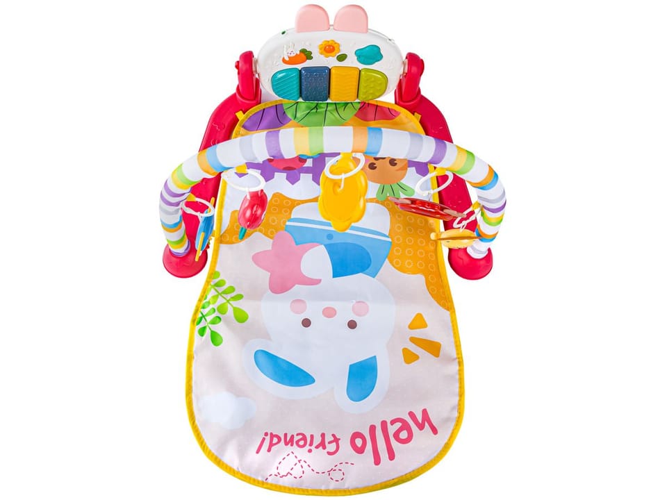 Mata edukacyjna dla dzieci 2w1 Interaktywna Pianinko Grzechotki Projektor