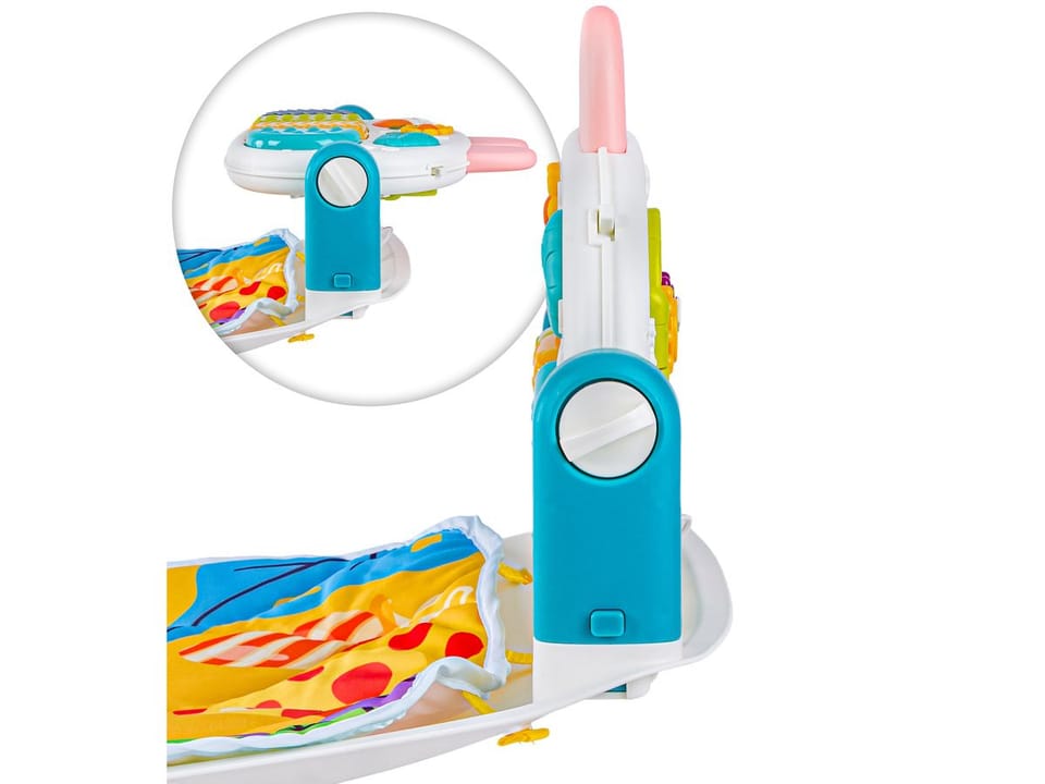 Leżaczek Bujaczek Mata edukacyjna dla dzieci Interaktywna Pianinko Grzechotki Projektor