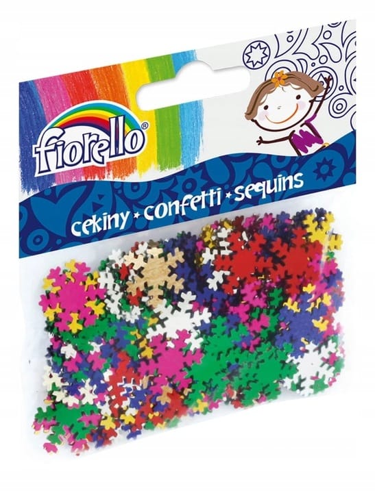 Cekiny konfetti Fiorello GR-K142 śnieżynki 170-2265