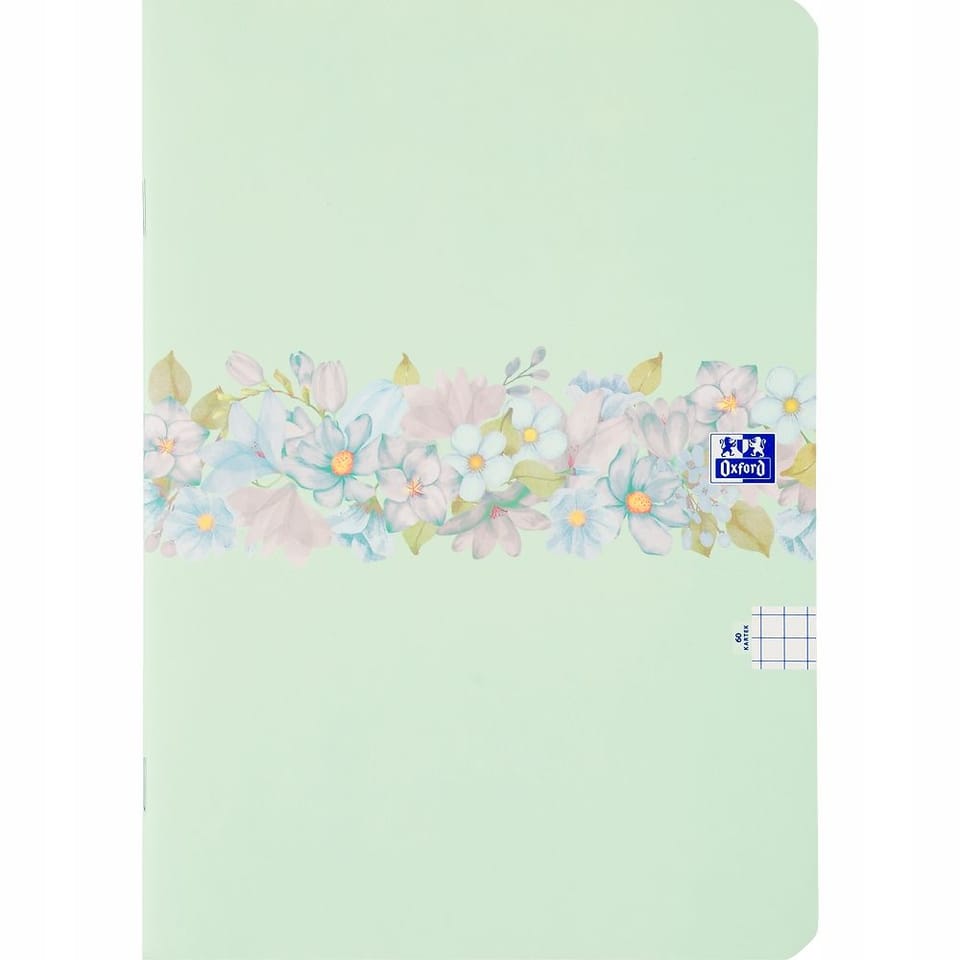 Zeszyt A5 60k kratka mix FLOWERS 400181450 OXFORD