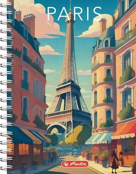 Kołozeszyt HERLITZ RETRO CITY B5/100K 70g kratka 400196852