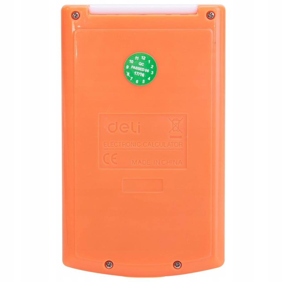 Kalkulator kieszonkowy zamykany 8- pozycyjny pomarańczowy E39217 ORANGE DELI