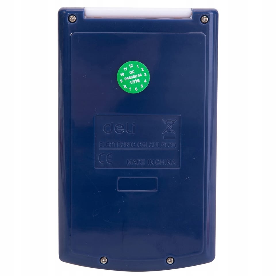 Kalkulator kieszonkowy zamykany 8- pozycyjny niebieski E39217 BLUE DELI