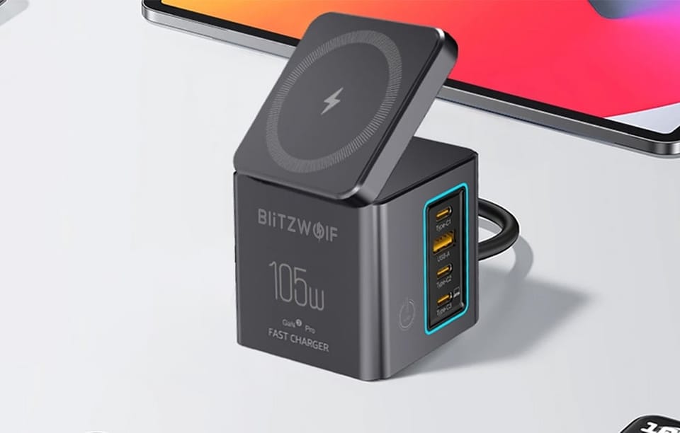 Ładowarka sieciowa BLITZWOLF BW-i113 105W GaN 3xUSB-C USB-A