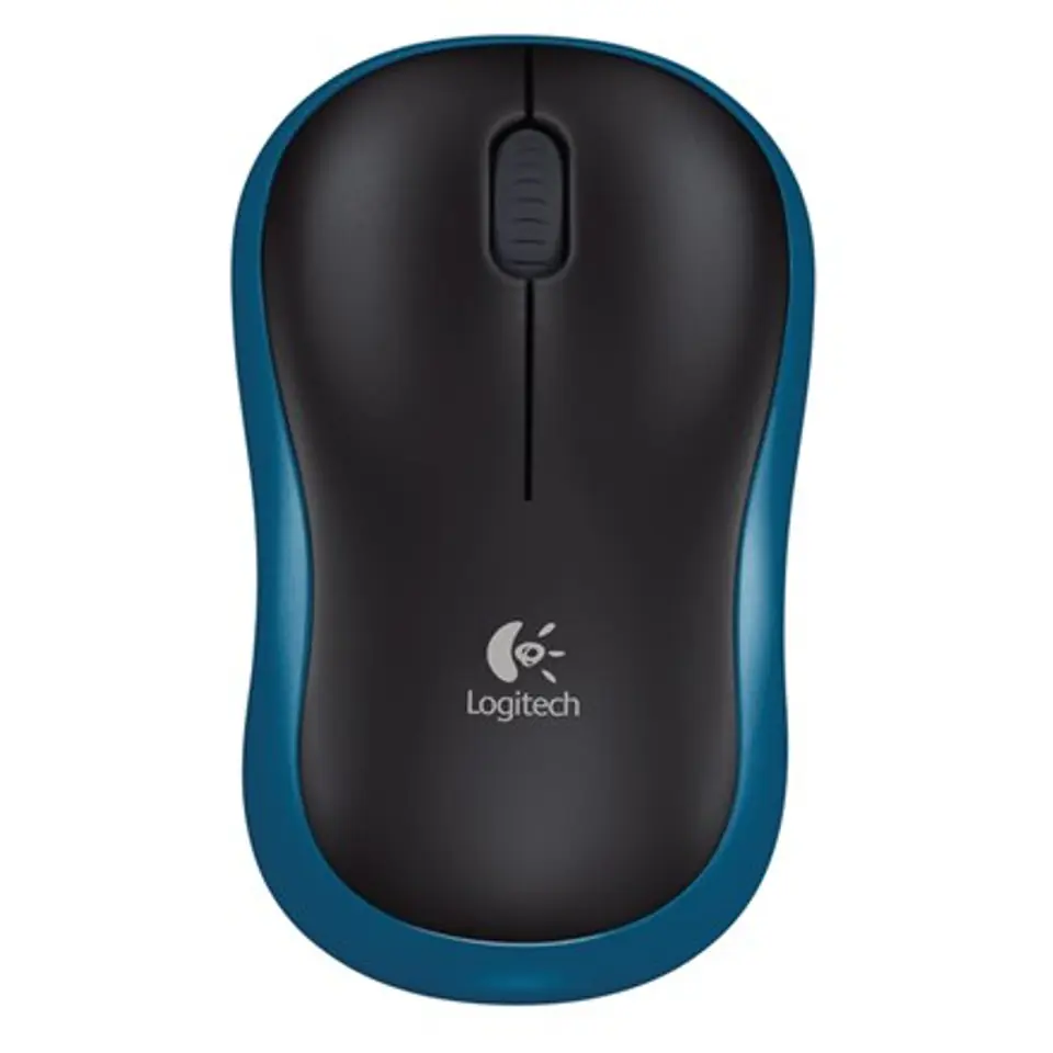 Mysz bezprzewodowa, Logitech M185, niebieska, optyczna, 1000DPI