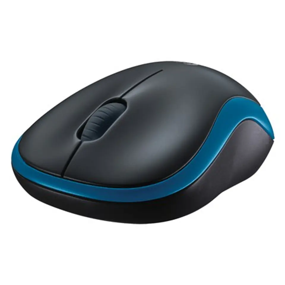 Mysz bezprzewodowa, Logitech M185, niebieska, optyczna, 1000DPI