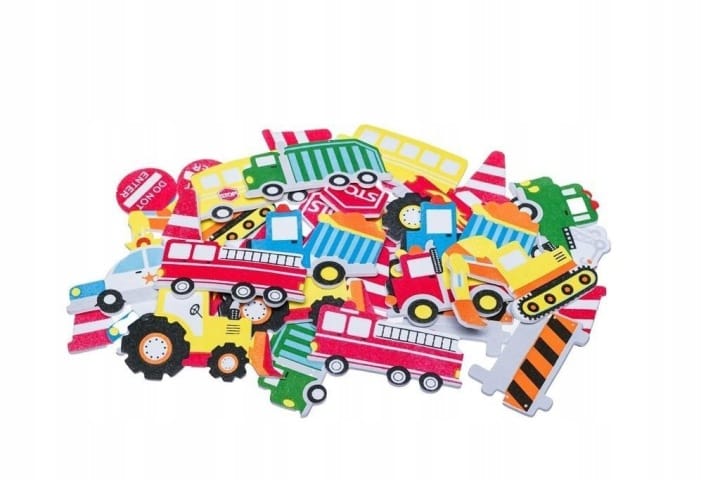Naklejki z pianki PVC44 Transport 3 35szt. BREWIS
