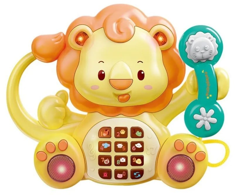 Edukacyjna Zabawka Muzyczna LEW Z Telefonem Telefon Melodie Dźwięki Podświetlenie