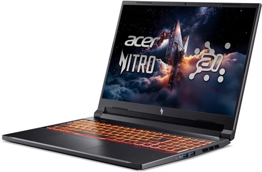Notebook Acer Nitro V 16 AI ANV16-42 16"/Ryzen 7 260/16GB DDR5/512GB PCIe SSD/RTX 4050/W11H