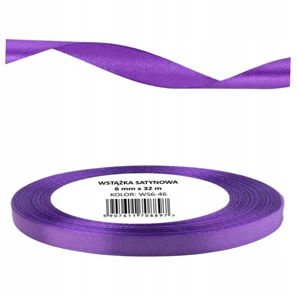 Wstążka satynowa 6mm/32m WS6-46 orchidea BREWIS