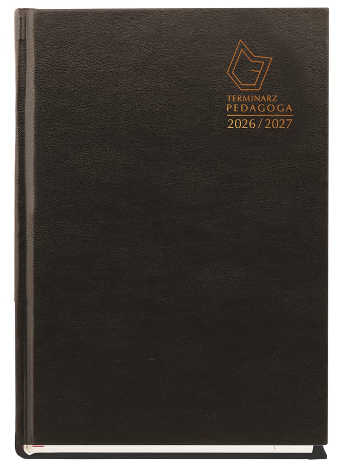 Terminarz PEDAGOGA 2026/2027 CZARNY T-150V-V Michalczyk i Prokop
