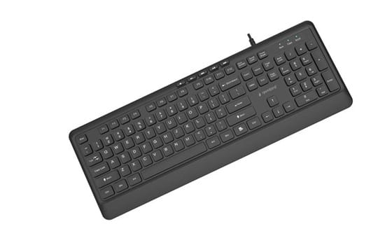 Klawiatura typu "czekoladki" USB (A+C) Gembird KB-MCH-05 1.8m czarna