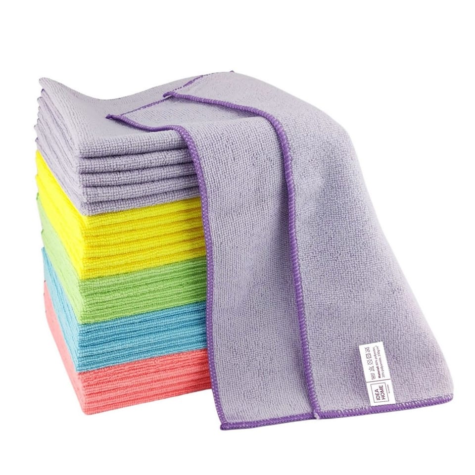 Ściereczki z mikrofibry IH 40x40cm 30szt. mix kolorów 112072 IDEA HOME