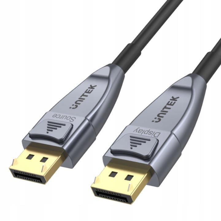 UNITEK KABEL DISPLAYPORT OPTYCZNY 1.4, AOC 8K, 10M