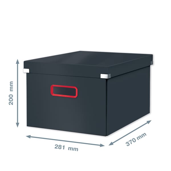 Pudełko do przechowywania Leitz Click&Store Cosy średnie szare 53480089