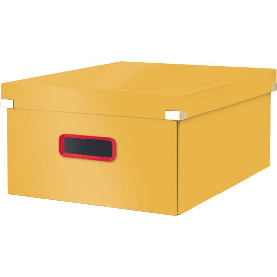 Pudełko do przechowywania Leitz Click&Store Cosy duże żółte 53490019