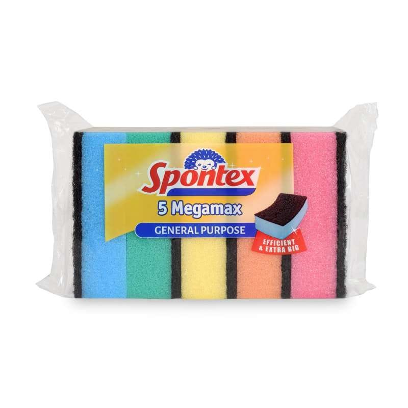 Zmywak kuchenny MEGAMAX ( 5 sztuk) SPONTEX 97070294