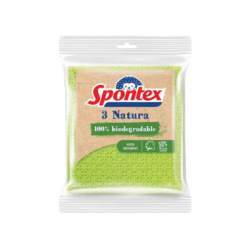 Ścierki gąbczaste Natura (3szt) SPONTEX 97042394/97042158