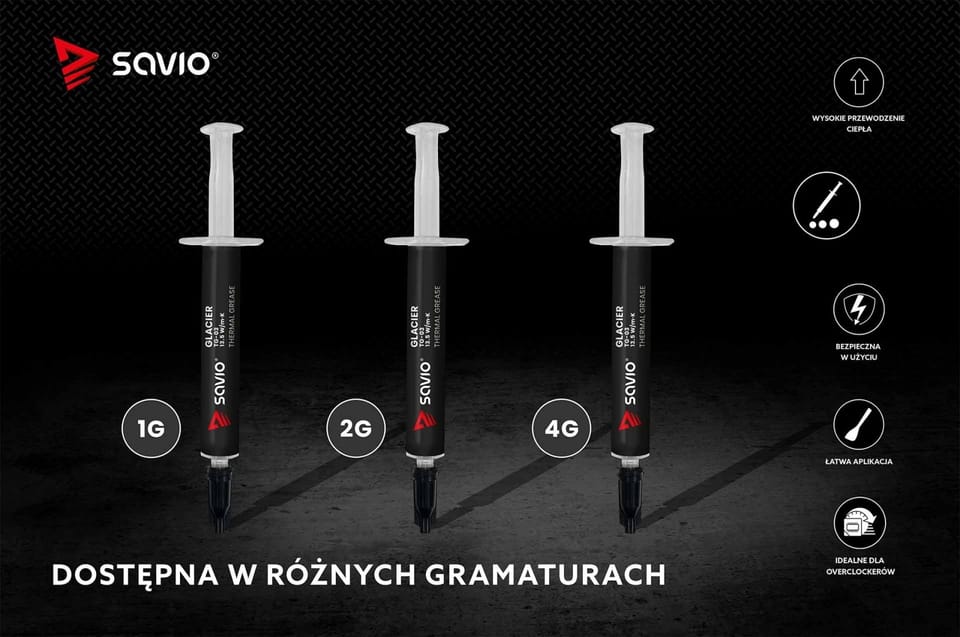 Pasta termoprzewodząca Glacier 13,5 W/mK, 1g TG-03