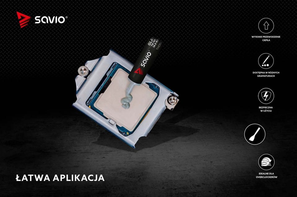 Pasta termoprzewodząca Glacier 14,5 W/mK, 4g TG-04