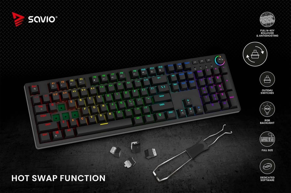 Keyboard STYX RED SAVIO
