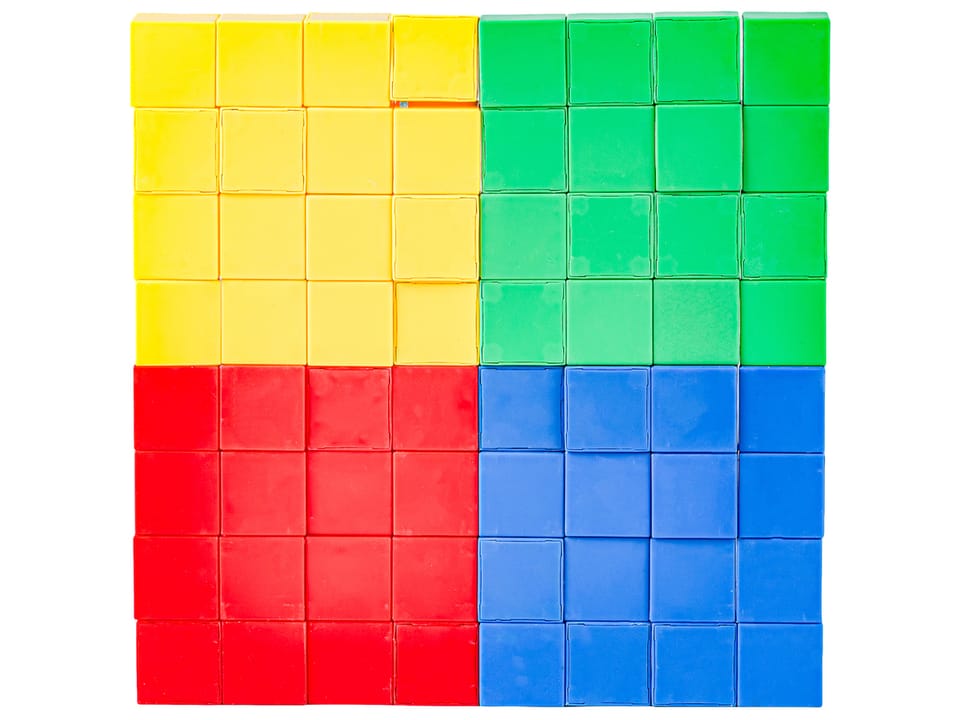 Klocki Magnetyczne 3D Konstrukcyjne KOSTKI BUDOWLANE Sześciany Zestaw Klocków 64 el.