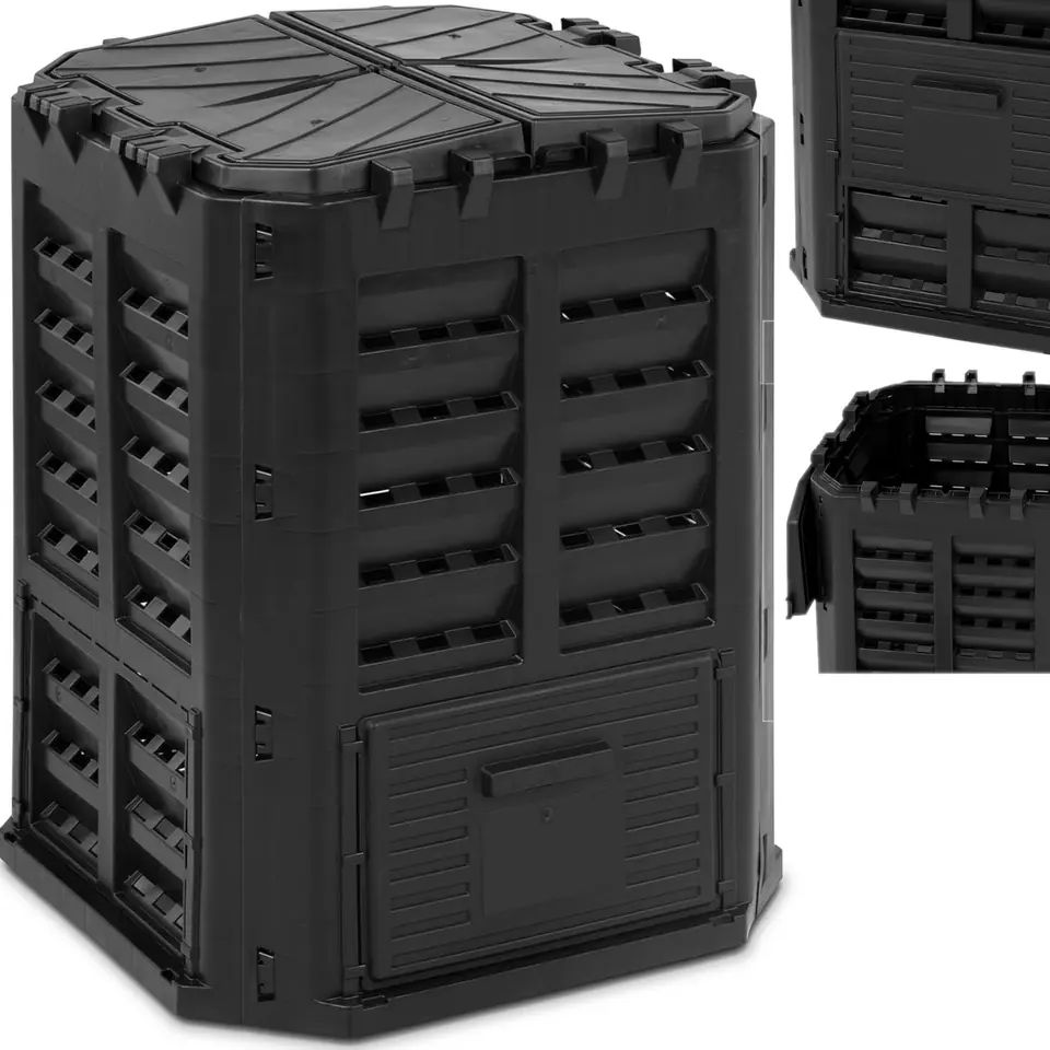 Garden composter for organic waste 68 x 68 x 84 cm 360 l | Wasserman.eu