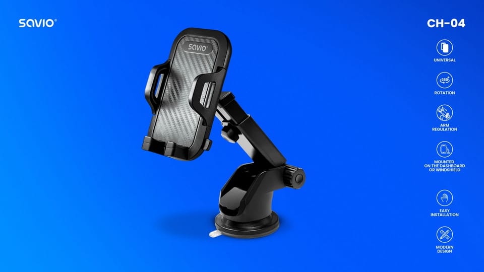 Car phone holder SAVIO CH-04