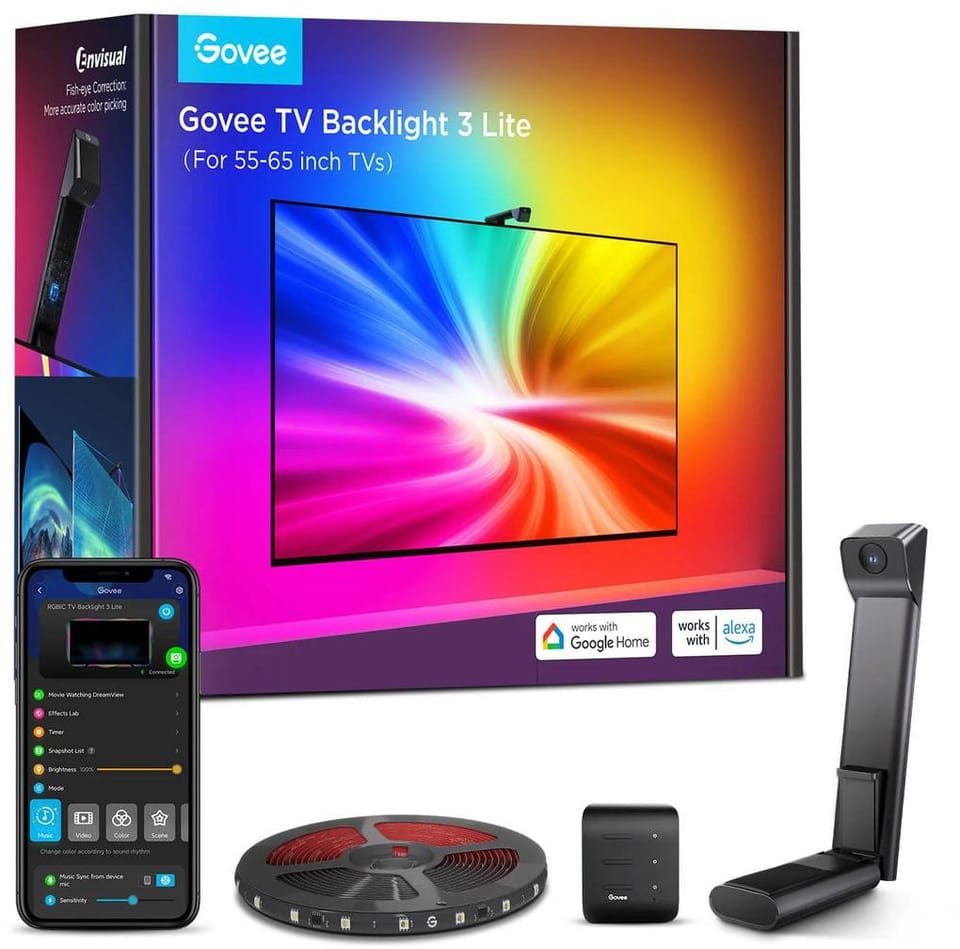 GOVEE H6099 ENVISUAL TV BACKLIGHT 3 LITE WITH CAMERA (55~65 INCH)