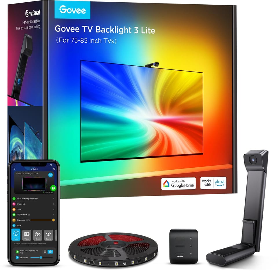 GOVEE H6099 ENVISUAL TV BACKLIGHT 3 LITE WITH CAMERA (75~85 INCH)